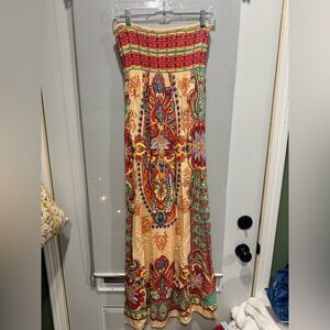 Flying Tomato Multicolor Paisley Maxi Dress